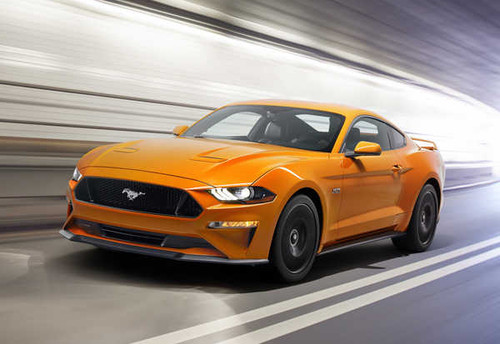 Jual Poster Ford Mustang Fastback 2017 Yellow Motion 1ZM