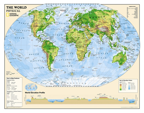 Peta Dunia World Physical 2010