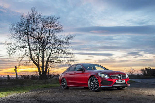 Jual Poster Mercedes Benz C Class W205 Red Sedan 1ZM