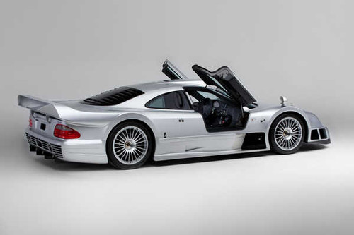 Jual Poster Mercedes Benz CLK GTR AMG Coupe 1997 Silver color 1ZM001