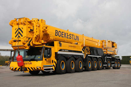Jual Poster Mobile crane 2012 17 Liebherr LTM 1750 9.1 Yellow 1ZM