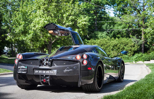 Jual Poster Pagani HuayraBlack Back 1ZM