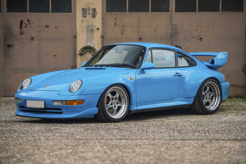 Jual Poster Porsche Retro 1995 97 911 GT2 Light Blue Metallic 1ZM