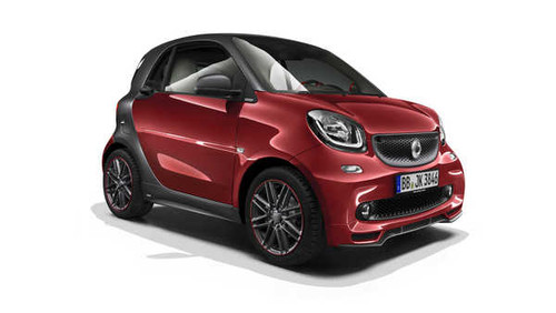 Jual Poster Smart C453 BRABUS 2014 Fortwo Red White background 1ZM