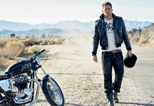 Jual Poster Actors Channing Tatum Actor American Motorcycle Triumph APC