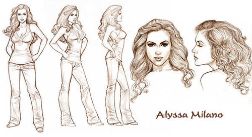 Jual Poster Actresses Alyssa Milano APC001