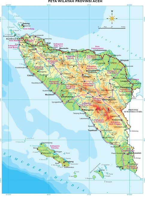 Peta Provinsi Aceh