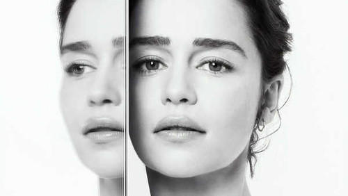 Jual Poster Actresses Emilia Clarke Actress Close Up English Face Mirror Monochrome0 APC