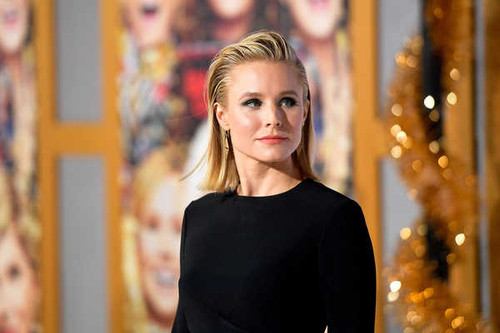 Jual Poster Actresses Kristen Bell Actress American Blonde Blue Eyes Pink Dress Smile APC