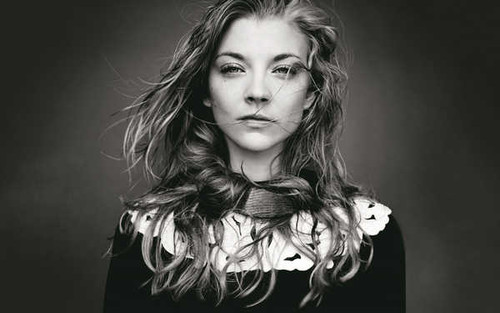 Jual Poster Actresses Natalie Dormer Actress Black & White English Face Monochrome APC