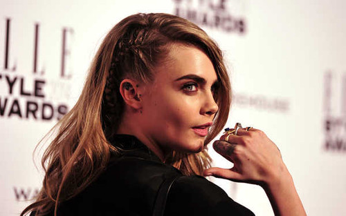 Jual Poster Models Cara Delevingne Actress Blonde Close Up English Face Model APC