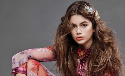 Jual Poster Models Kaia Gerber American Brown Eyes Brunette Long Hair Model APC