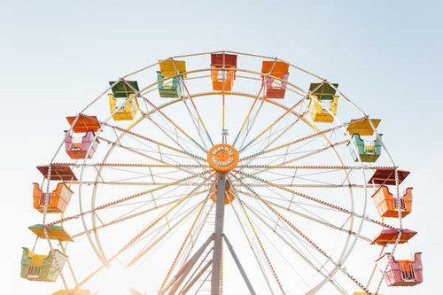 Jual Poster Amusement Park Ferris Wheel Man Made Ferris Wheel APC 002