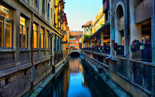 Jual Poster Annecy Canal France House Man Made Buildings House APC