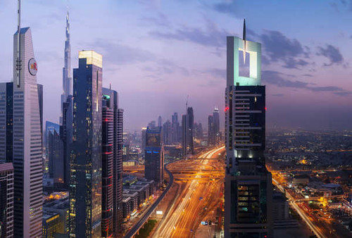 Jual Poster Arab Building Dubai Road Skyscraper Cities Dubai APC