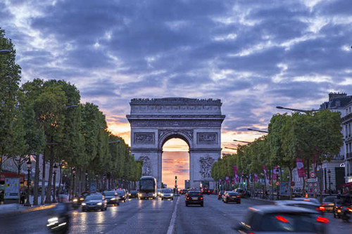 Jual Poster Arc de Triomphe France Monument Paris Street Monuments Arc De Triomphe APC