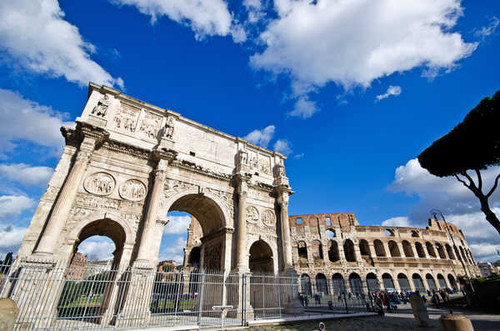 Jual Poster Arch Arch of Constantine Architecture Colosseum Columns Italy Monument Rome Arch Of Constantine APC