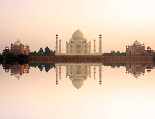 Jual Poster Architecture Building Dome India Monument Reflection Taj Mahal Water Monuments Taj Mahal APC