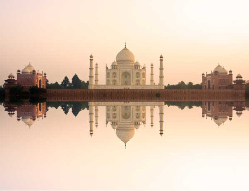 Jual Poster Architecture Building Dome India Monument Reflection Taj Mahal Water Monuments Taj Mahal APC