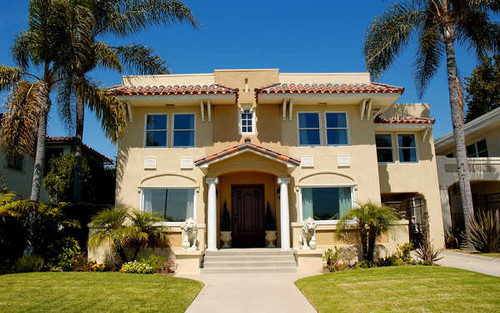 Jual Poster Architecture Building Grass House Path Plant Statue Tree Buildings House APC