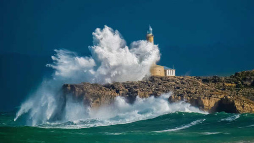 Jual Poster Artistic Sea Man Made Mouro Lighthouse0 APC