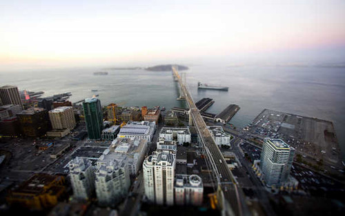 Jual Poster Bay Bridge San Francisco Tilt Shift Cities San Francisco APC