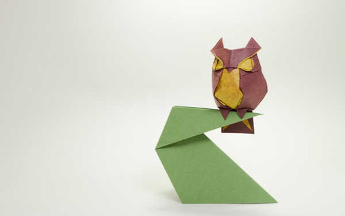 Jual Poster Bird Origami Owl Man Made Origami APC