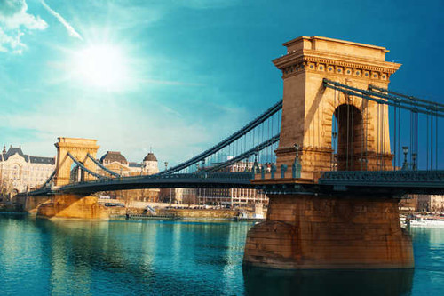 Jual Poster Bridge Budapest Chain Bridge Danube Hungary Bridges Chain Bridge APC