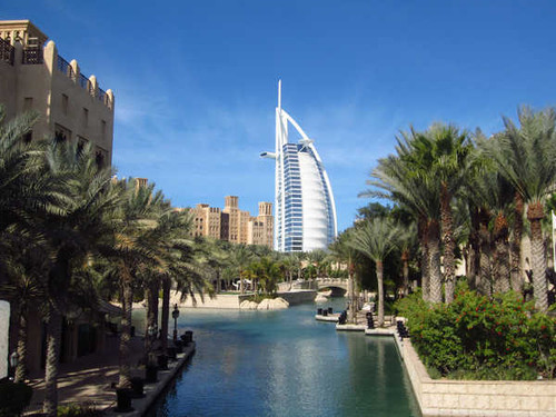 Jual Poster Bridge Building Burj Al Arab Dubai Palm Tree United Arab Emirates Buildings Burj Al Arab APC 002