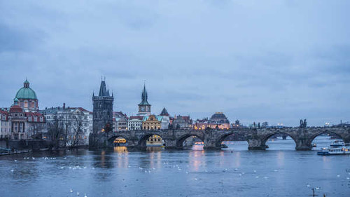Jual Poster Bridge Charles Bridge City Czech Republic Prague River Bridges Charles Bridge APC