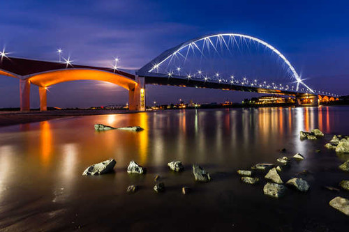 Jual Poster Bridge Light Man Made Night Bridges Bridge APC