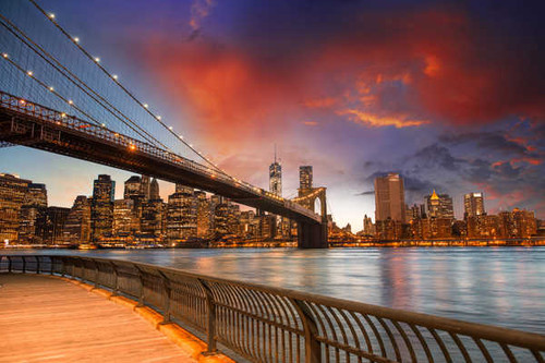 Jual Poster Bridges Brooklyn Bridge APC 018 Jual Poster Bridges Brooklyn Bridge APC 018