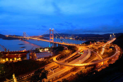Jual Poster Bridges Tsing Ma Bridge APC 001