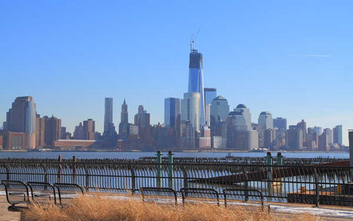 Jual Poster Building City Hudson River Manhattan New York Skyscraper World Trade Center Cities Manhattan APC