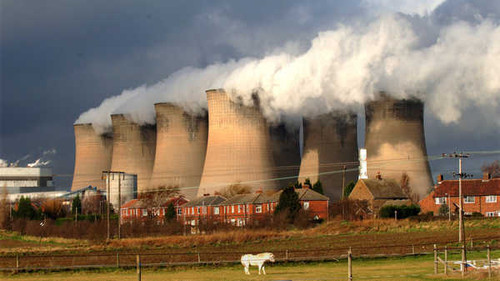 Jual Poster Building Eggborough power station Man Made Power Plant APC