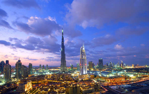 Jual Poster Burj Khalifa City Cloud Dubai Sky Cities Dubai APC