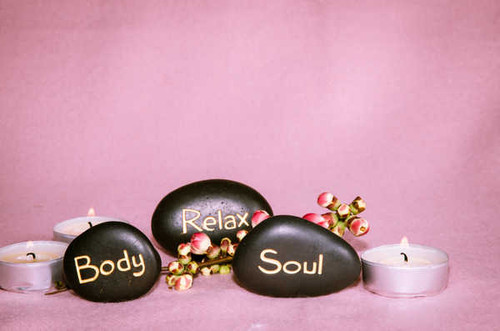 Jual Poster Candle Pink Stone Man Made Spa APC Jual Poster Candle Pink Stone Man Made Spa APC