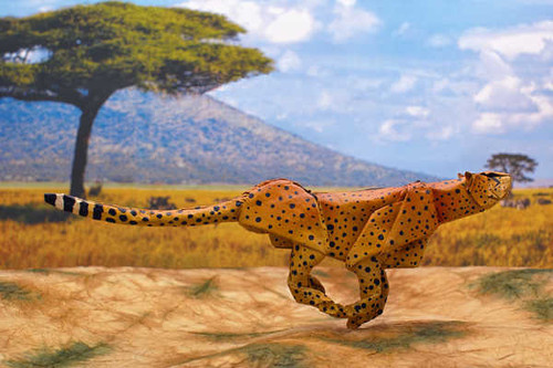 Jual Poster Cheetah Origami Savannah Man Made Origami APC