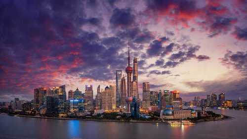 Jual Poster China Cityscape Shanghai Skyscraper Cities Shanghai8 APC