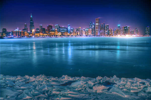 Jual Poster Cities Chicago APC 027