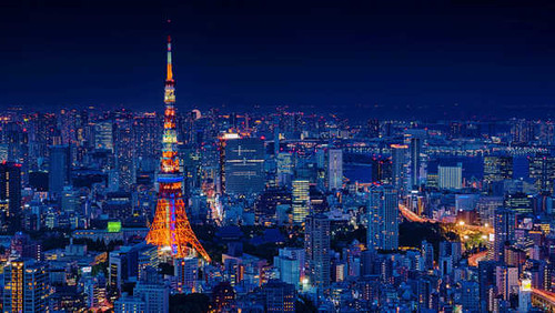 Jual Poster City Cityscape Japan Light Night Tokyo Tokyo Tower Cities Tokyo APC