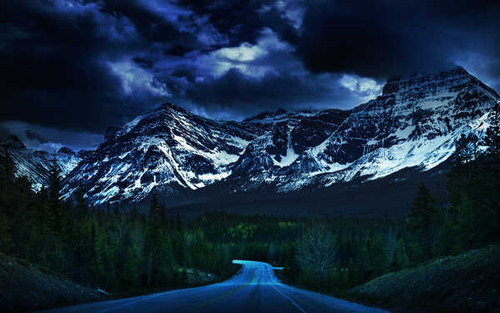 Jual Poster Cloud Dark Forest Mountain Road Sky Tree Man Made Road APC Jual Poster Cloud Dark Forest Mountain Road Sky Tree Man Made Road APC