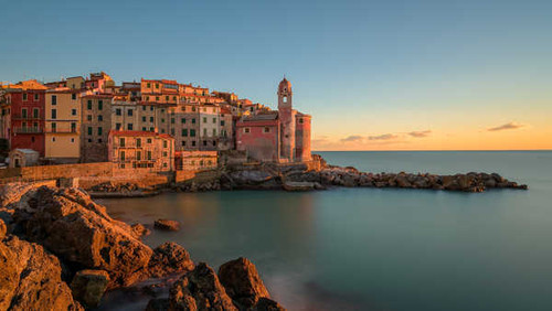Jual Poster Coast Rock Sea Tellaro Village Man Made Village4 APC