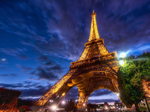 Jual Poster Eiffel Tower France Light Monument Night Paris Monuments Eiffel Tower APC 001