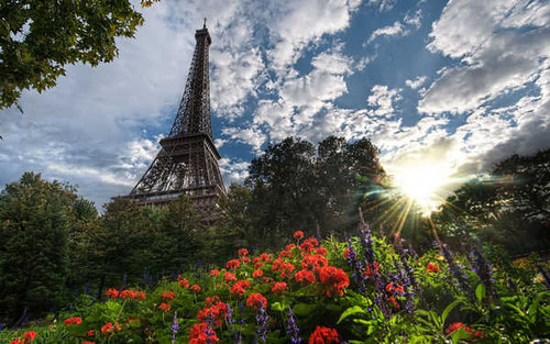 Jual Poster Eiffel Tower France Paris Park Monuments Eiffel Tower APC
