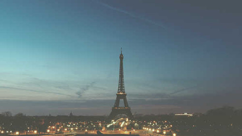 Jual Poster Eiffel Tower Monument Night Paris Monuments Eiffel Tower APC 001