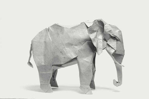 Jual Poster Elephant Origami Man Made Origami APC 002