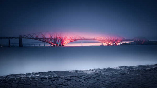 Jual Poster Fog Forth Bridge Scotland Bridges Forth Bridge APC