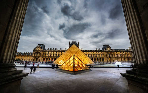 Jual Poster France HDR Paris The Louvre Buildings The Louvre APC Jual Poster France HDR Paris The Louvre Buildings The Louvre APC