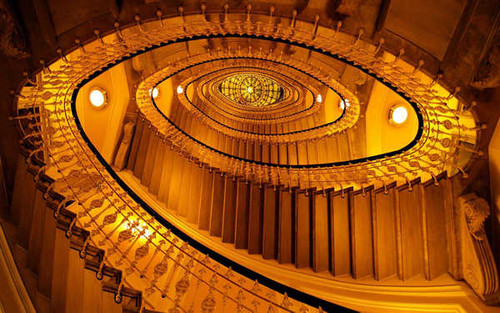 Jual Poster Golden Man Made Spiral Staircase Stairs Man Made Stairs APC